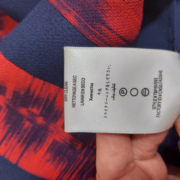 BCBG MAXAZRIA Averie Sleeveless Dress Blue Red NWOT SZ 4 - Picture 15 of 15